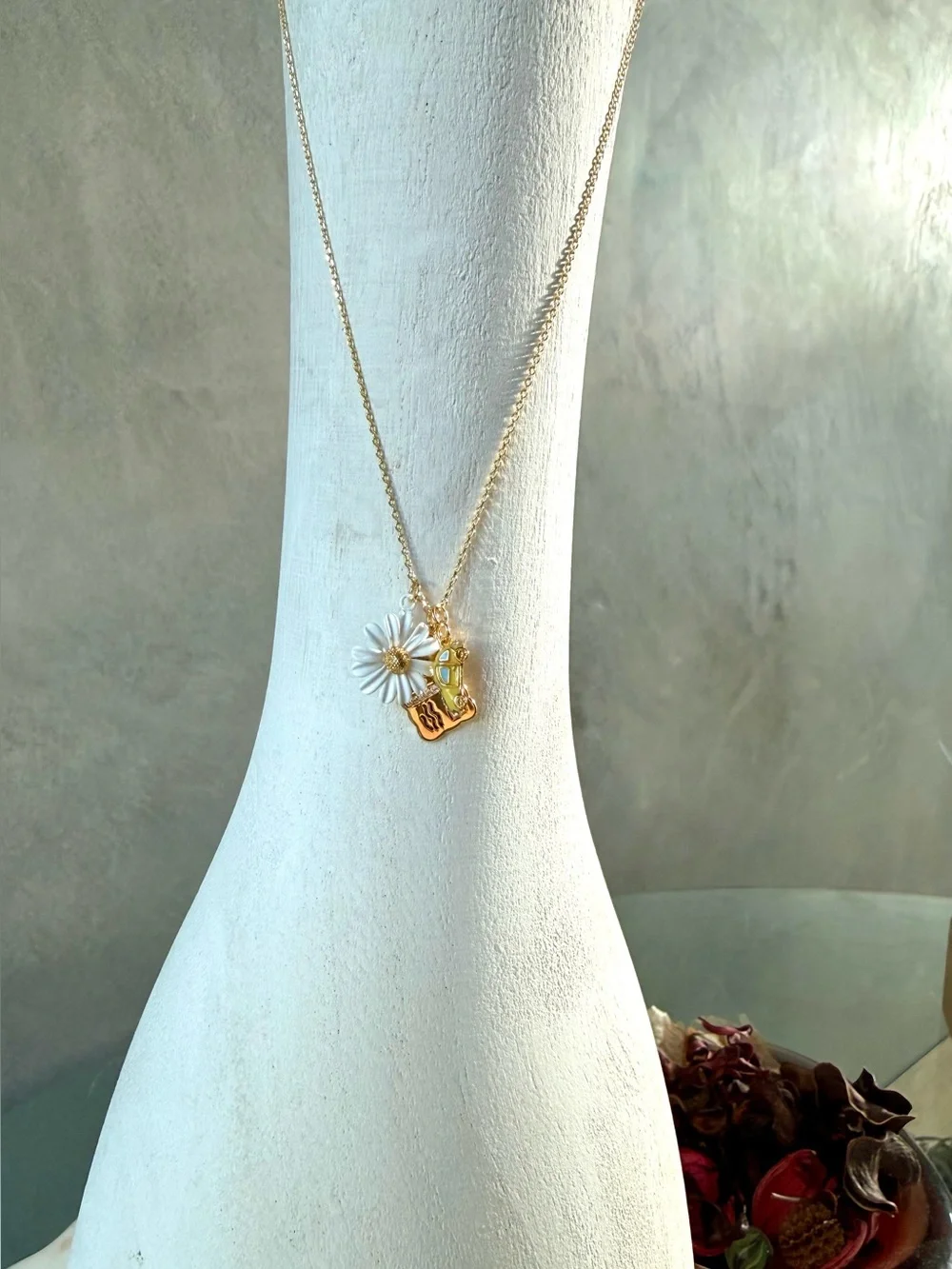 Kate Spade Gold Tone Girls Trip Charm Necklace